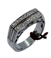 Ringe Recarlo Dame PRIMA LINEA in Weißgold Diamante 0.30 Ct ZC797/B - ZC797/B